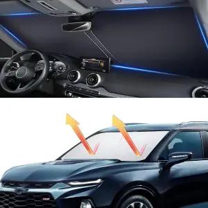 윈드실드 자외선 차단제 자동차 전면 블랙아웃을 위한 카바이저 익스텐더 주차 시 안티 글레어 완벽한