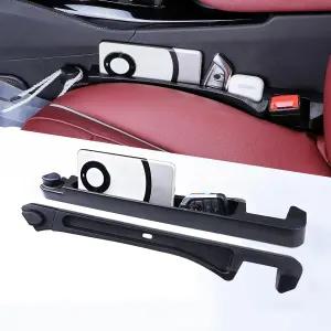 후크가 있는 TPU 범용 듀얼 카시트 갭 필러 2팩 업그레이드 무취가 블랙 플러그 시트 1개 중 4개 충전