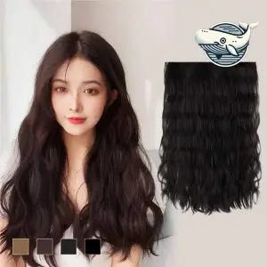 물결 웨이브 붙임머리 헤어피스 스타일링