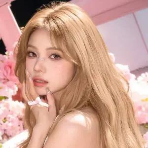 여성 밀카이 인모 긴웨이브 여성가발 금발머리 통가발