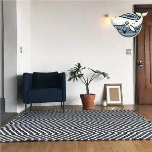 여름 시원한 지그재그 패턴 거실 카페트 쇼파카페트 인테리어러그