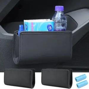 투메코스 2Pcs 다기능 보관함 자동차 쓰레기통 오토 도어 사이드 정리함 대용량 보관 가방 뒷좌석 포켓