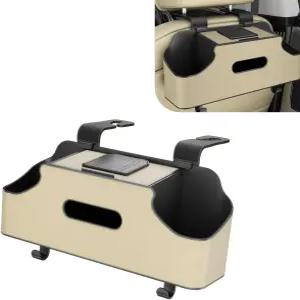 카시트 백 정리함 티슈 워터 컵 휴대폰 우산 가방용 다기능 보관함 강력한 하중을 지탱하는 후크 2개 음료