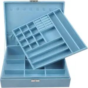 주얼리 박스 10 x 인치 2겹 손잡이 목걸이 홀더 정리함 여성 반지 보관 디스플레이 여아 귀걸이 케이스