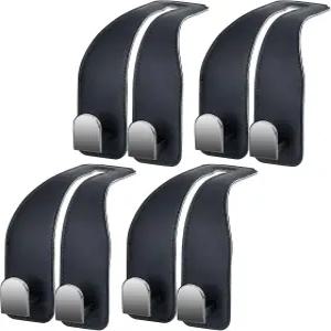 헤드레스트용 자동차 후크 가죽 카시트 백 수납 정리함 인테리어 액세서리 지갑 우산용 넓고 깊은 시트