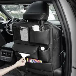티슈 홀더를 포함한 뒷좌석 차량 정리함 휴대폰 선글라스 컵 충전기 우산을 위한 내부 시트 방진 보호 패드