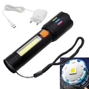 LED손전등 COB 충전식 멀티 줌 서치 랜턴 라이트 손전등 후레쉬