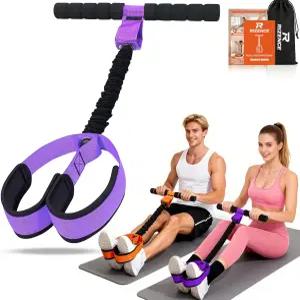 핸들이 있는 리젠스 2026 업그레이드 페달 저항 밴드 훈련 포스터가 다기능 풋 복부 허리 팔 코어 다리를