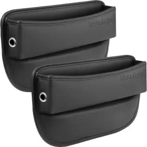 카시트 갭 필러 2팩 카 시트 정리함 여성 남성용 앞좌석 가죽 자동차 액세서리 SUV 트럭용 필수품 휴대폰