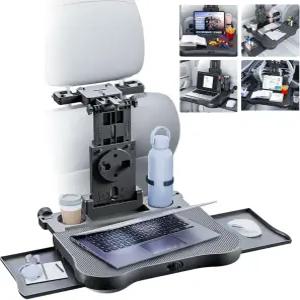 휴대용 카시트 트레이 테이블 카백시트 조절 가능한 백 노트북 책상 접이식 텔레스코픽 오토백시트 푸드