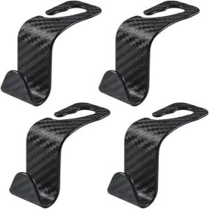 4 PCS 카시트 헤드레스트 후크 오토 백시트 정리함 걸이 홀더 지갑 코트 우산 식료품 가방 핸드백용 차량