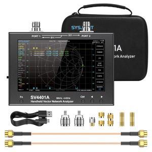 SV4401A 7 터치 LCD 50KHz 4 4GHz NanoVNA VNA 벡터 네트워크 안테나 분석기 UHF HF VHF SWR 100db 동적 테스터