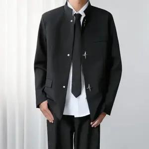 토르 남자 블랙 춘추 코트 자켓 오버핏 정장 OPH3