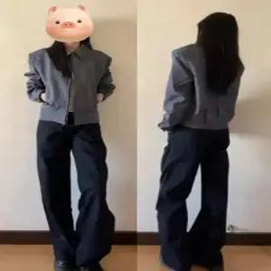 토르 남친 빈티지 가을 쇼트 정장 코트 칼라 행정 점퍼 OPH3