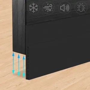 큰 간격을 위한 도어 드래프트 스토퍼 3 W x 39 L 조절 가능 외부/내부 씰 아래로 넓어짐 차단기