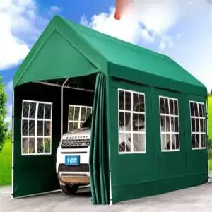 차고지 간이 주차장 개인 야외 파라솔 대형 4x2.8 천 없음