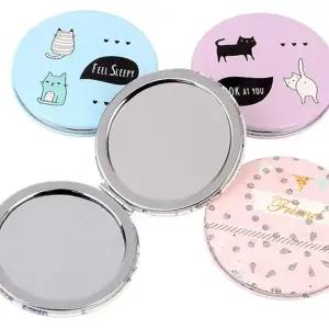 휴대용 손거울 컴팩트 양면 원형 거울