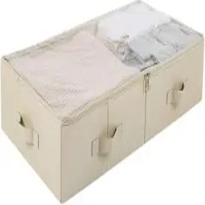 신발 담요 장난감 정리 용기 웨딩드레스 보관함 베이지색을 위한 31.5인치85cm 길이의 넓은 눈에 보이는