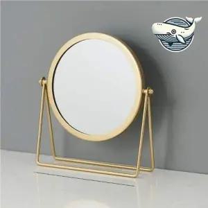 골드 원형 테이블 미러 화장대 인테리어 포인트
