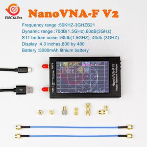 4 3인치 IPS LCD 화면 50k 3G 벡터 네트워크 분석기 NanoVNA V2 F HF VHF UHF 안테나