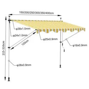 무타공 어닝 테라스 처마 그늘막 발코니 회색 회색 천회색 프레임 1m
