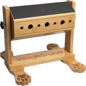 와골리루나 인터랙티브 반려견 네일 스크래치 보드 및 간식 퍼즐 장난감 소형 중형견용 2in1 조절식 대나무