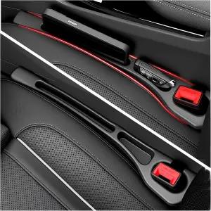 퍼토그 카시트 갭 필러 2팩 2026년 업그레이드된 정리함 2슬롯 수납 및 휴대폰 홀더 다기능 차량 시트