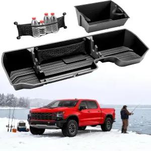 실버라도 시에라를 위한 트럭 언더시트 보관함 20192026 크루/더블 캡 쉐보레 및 GMC 1500 2500HD