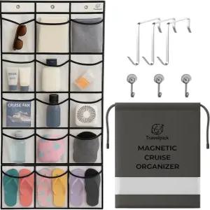 트래블픽 마그네틱 크루즈 도어 정리함 선실용 슈 15개 40파운드 후크 휴대용 가방으로 접이식 에센셜 2026