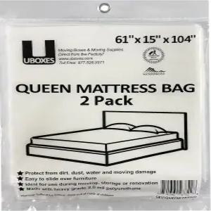 UBOXES 퀸 사이즈 매트리스 커버/가방 61인치 x 15인치 104인치 이동 용품QUEENCOVER02 포장은 다를 수
