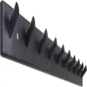 SKOLOO 우드 코트 랙 벽 장착 배낭 타월 모자 걸이용 페그 롱 대나무 후크 10개 구멍부터 16인치 검은색