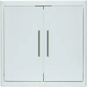 종이 타월 홀더가 있는 블레이즈 32인치 스테인리스 스틸 이중 액세스 도어 - BLZ-AD32-R-SC