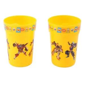 또봇 어린이 양치컵2P 노랑 유아용 아동 키즈 욕실 물컵