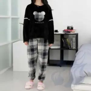 극세사 수면 잠옷 여자수면바지 겨울홈웨어 홈웨어바