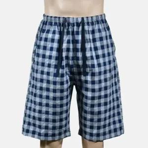 활동성 좋은 체크 패턴 남성 7부 파자마 0685vo