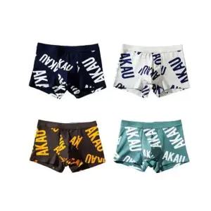 프린팅 캐주얼 밴딩 남성 드로츠 사각 캐릭터 팬티