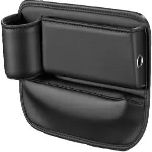 차량용 카시트 갭 필러 컵 홀더 다기능 가죽 정리함 운전자용 범용 보관함 휴대폰용 백 안경 키 카드