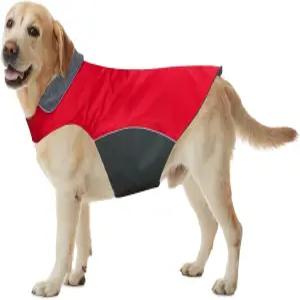 대형 빵 개를 위한 겨울 도그 코트 100 방수 두꺼운 애완동물 재킷레드XL