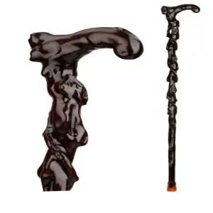 청려장 명아주지팡이 할머니 연수목 원목 선물 나무 어르신 고전적 뿌리 조각 150-155cm