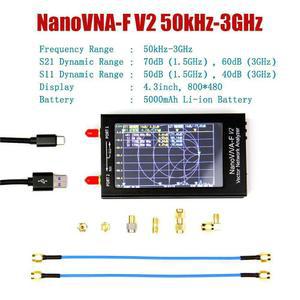 3G S A 2 NanoVNA V2 벡터 네트워크 분석기 디지털 나노 VNA 테스터 MF HF VHF UHF USB 로직 안테나 정재파