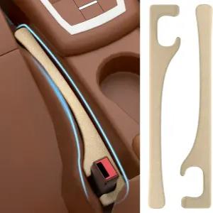 JAGAOSL 카시트 갭 필러 유니버설 핏 SUV 트럭 PU 가죽 틈새 차단기 시트와 센터 콘솔 사이 휴대폰 지갑 키