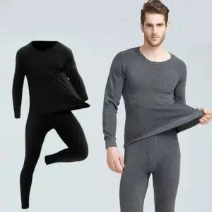 남성 2색 안감 기모 편안한 발열 내의 셋트 ST-0803