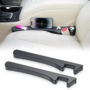 카시트 갭 필러 2pc 시트 사이드 정리함 유니버설 카 스토퍼 장착 SUV 트럭 콘솔 사이의 채우기 필수