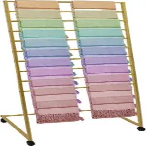 스카프 정리함 진열대 10단 금속 홀더 상업용 또는 가정용 바닥 스탠드 랙 히잡 랙티 벨트 바지 걸이