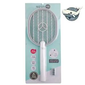 초고속 전기 모기채 안전망 건전지형 손잡이