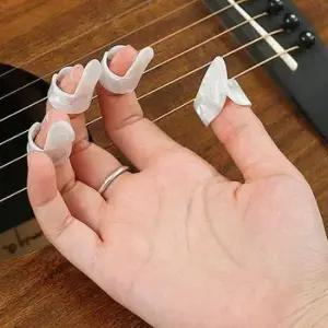4P 핑거피크 검지 현악기 손가락 연주용 엄지 소품