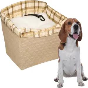 펫세이프 해피 라이드 퀼트 개 안전 시트 더 안전한 여행을 위한 전용 카시트 창문 뷰를 고가의 부스터