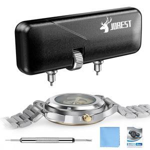 JOREST 시계 배터리 교체 도구 키트, 백 제거, 조절 가능한 렌치, 로터리 오프너, 수리용 커버 리무버, 개봉용 케이스 스패너, 스프링