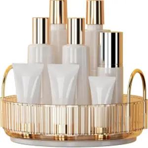 YCIA DONE 360 회전 메이크업 정리함 및 보관함 베니티 카운터탑 1 티어 대용량 화장품 스킨케어 향수