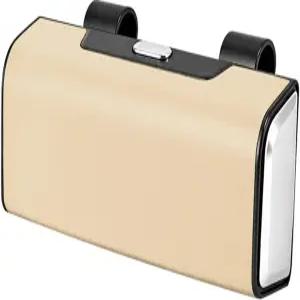 선바이저용 자동차 선글라스 홀더 버튼 가죽 안경걸이 및 내부 보관함